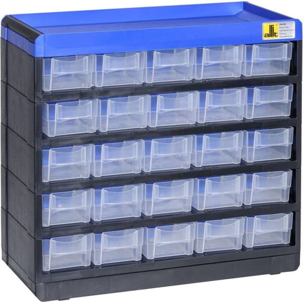 Allit 4005187646207 Smådele opbevaringsskab VarioPlus Pro 29/50 (BxHxD) 300 x 285 x 135 mm Sort, Blå 1