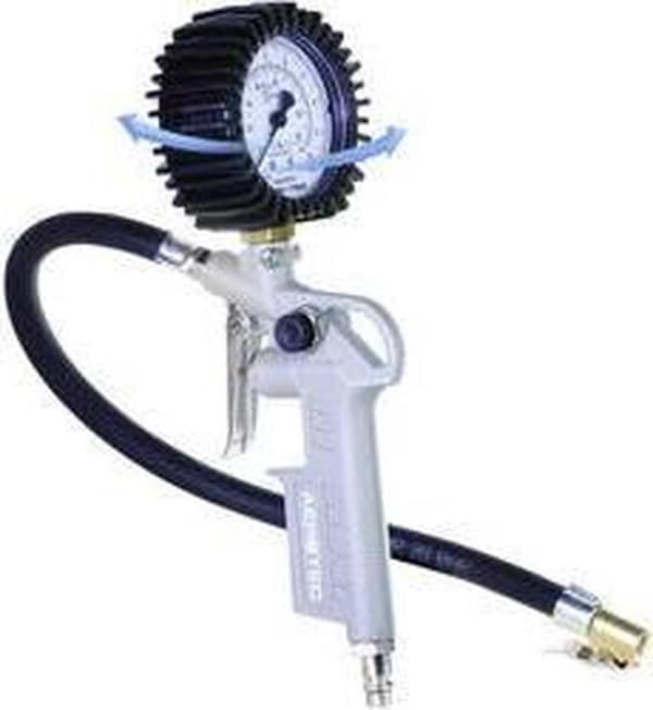 Aerotec däckpump + 30cm slang + adapter