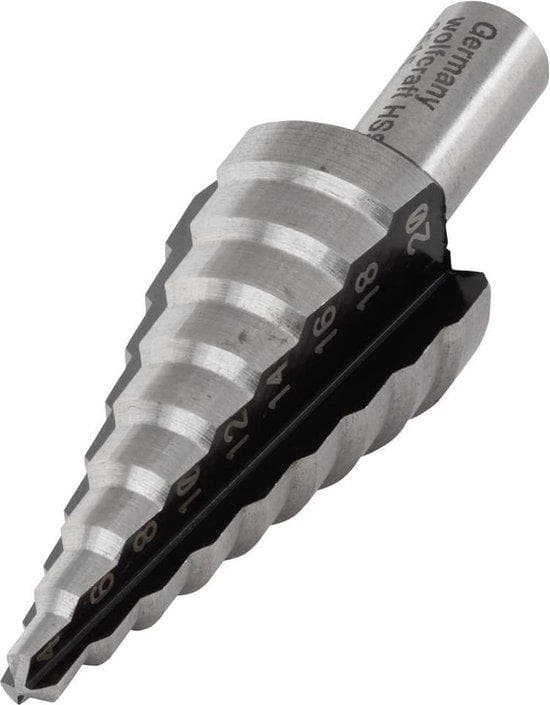 Wolfcraft HSS trinbor 4 - 20 mm 2515000 lige skaft 1 stk (2515000)