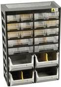 Allit VarioPlus Basic 34 pienosaa makasiini, 20 lokeroa, muovikotelo, ulkomitat: (L)305 x (S)170x (K) 435 mm, - 1 kpl (458160)