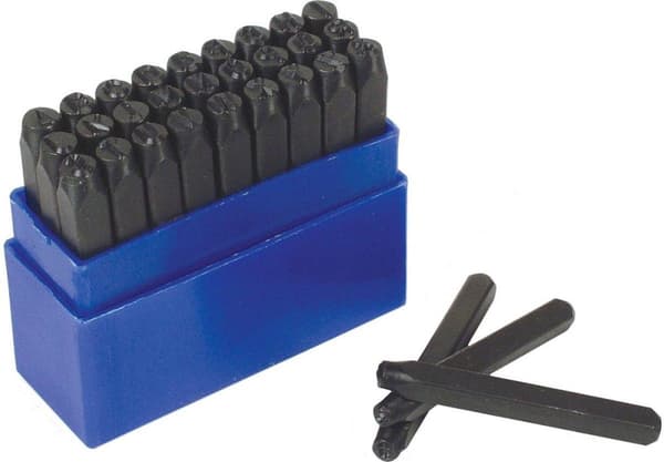 Brüder Mannesmann M 244-10 27-delad Stroke-bokstavssats Teckenstorlek: 10 mm