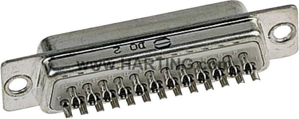 Harting 09 67 050 4704 D-sub hunstik 180 ° Antal ben: 50 Loddekop 1 stk.
