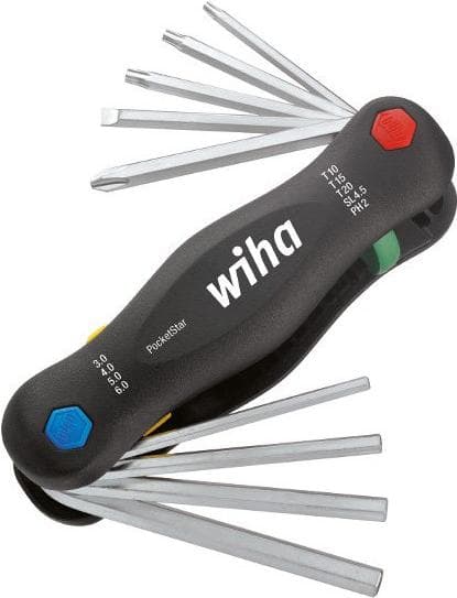 Foldeholder PocketStar, blandet, 9-delt Wiha