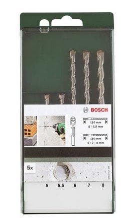 Bosch SDS plus hammarborrset 7-delat - Passar alla märken