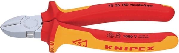 Knipex 70 06 125 VDE Diagonaalileikkurit, viiste 125 mm