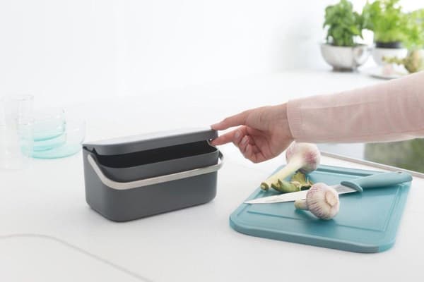 Brabantia SinkSide Bordplade affaldsbeholder - 1,8 liter - Mørkegrå