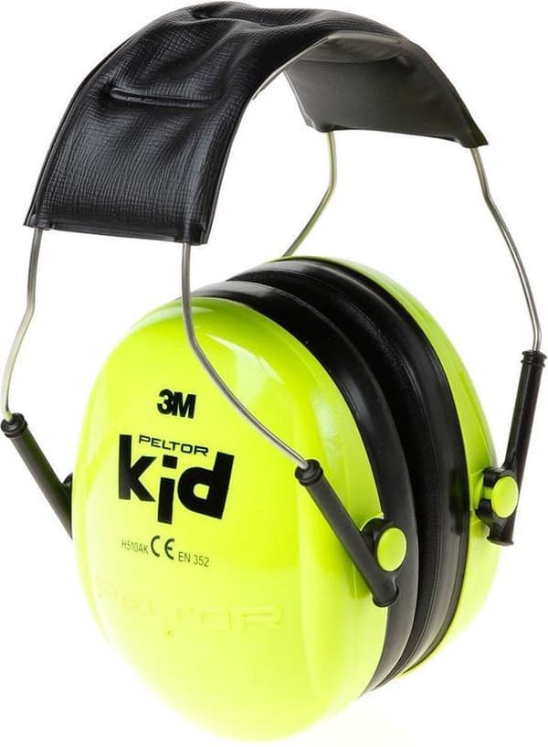 Peltor Kid - hörselskydd för barn - SNR 27 dB - neongrönt
