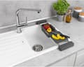 Miniatyrbild 4 av 11: Wenko Over The Sink Rack - Grå - Klar att använda, utdragbar