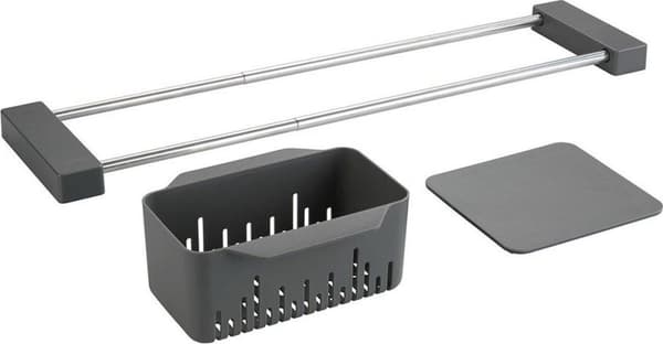 Wenko Over The Sink Rack - Grå - Klar att använda, utdragbar