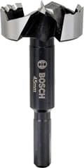 Miniatyrbild 1 av 4: Bosch - Borr - för barrträ, lövträ, fanerat trä, olaminerad spånskiva - Forstner borr - 45 mm - 3-ytor skaft - längd: 90 mm (2608577020)