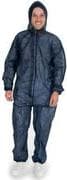 HYGOSTAR PP heldragt ECO HYGOBASE med hætte, blå, XL mørkeblå, beskyttelsesdragt lavet af PP specialfleece, åndbar, - 5 stk (276296)