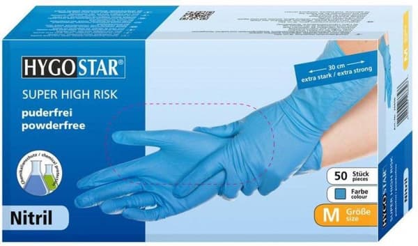 Hygostar nitrilhandsker Super High Risk str. XL 50 stk