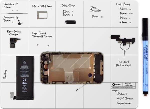 iFixit Project Mat Pro - Magnetisk arbejdsmåtte - 203 x 254 mm (EU145167-4)