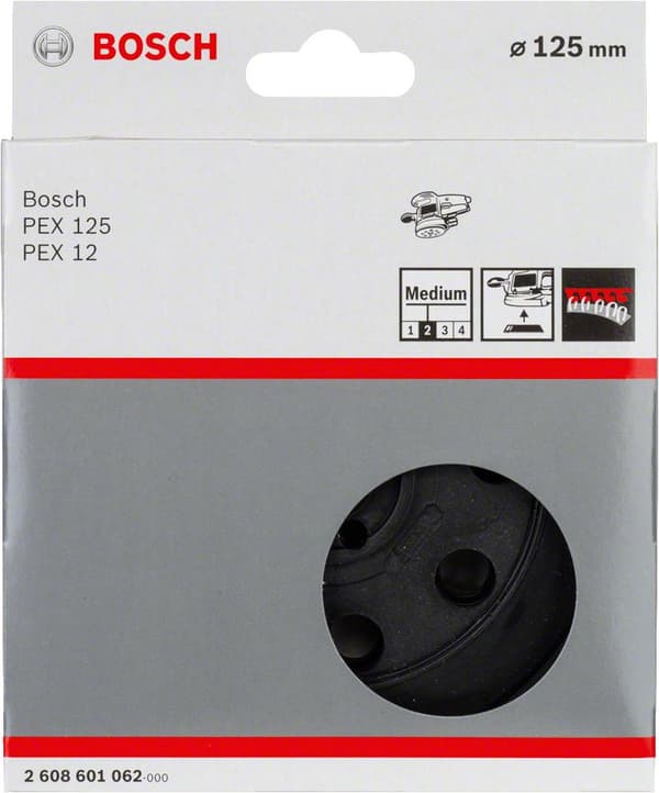 Bosch - slipplatta - rund - korn: medium - 125 mm