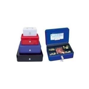 WEDO pengekasse med clips, hvid (B)250 x (D)180 x (H)90 mm 5 indsatsrum, clips: kvittering (145 300H) fastgjort til inderlåget