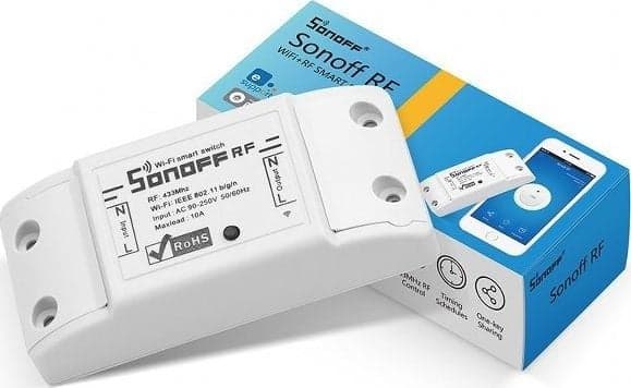Sonoff RF R2 1-kanavainen älykäs rele, jota ohjaa WiFi + 433MHz RF - 230VAC 2200W