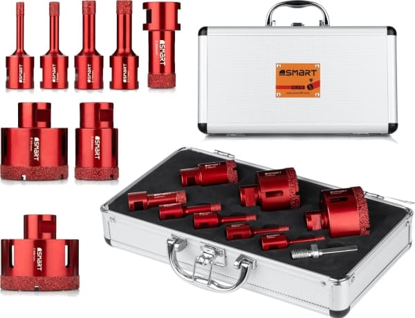 Smart diamantskärset för porslin stengods 6-68mm m14 9st SM-25-SET9