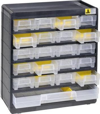 Allit säilytysmakasiini (L x K x S) 300 x 335 x 135 mm musta, keltainen VarioPlus Basic 32 458090 1 kpl (458090)