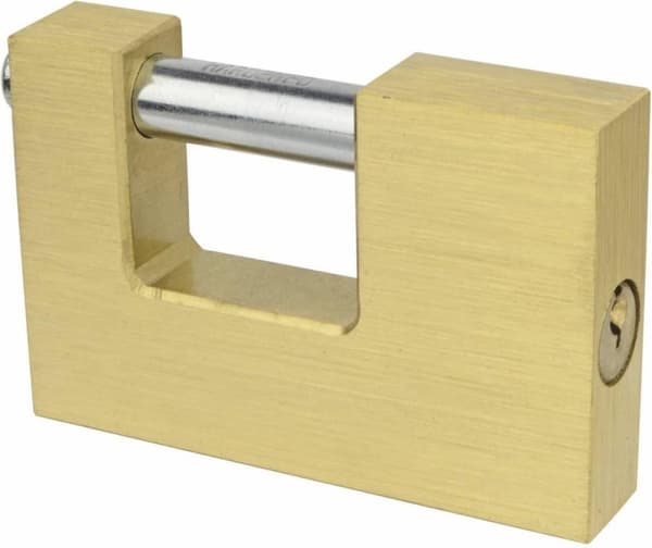 Brüder Mannesmann M41360 hængelås 60 mm Nøglet ens Guld hængelås med profilcylinder
