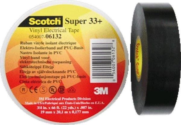 3M Tape Black Scotch Super 33+ (lxb) 20 mx19mm