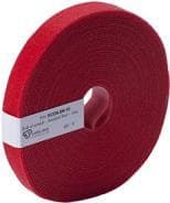 Patchsee Velcrobånd Eco-Scratch, bredde 19 mm, længde 10,0 m, rød Billig velcrobånd på rulle til skånsom fastgørelse af kabler (ECO-SR-10)