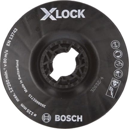 Bosch - tukityyny - 125 mm - X-LOCK - M14 - pyöreä - karkeus: P80