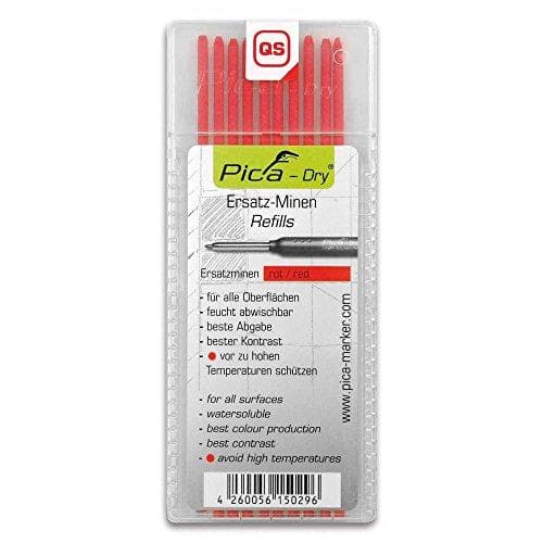 Cimco 212157 Deep Hole Marker II Ersättningsledningar Röda paket med 10 (212157)