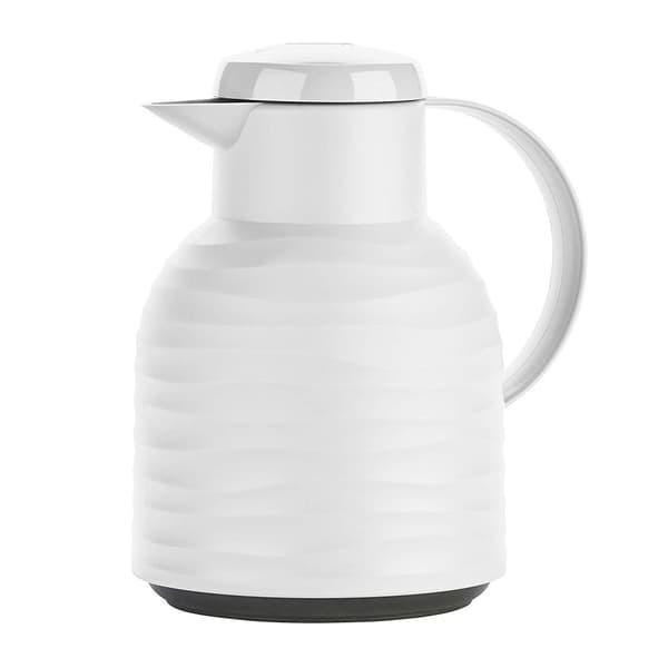 emsa vakuumkande SAMBA WAVE, 1,0 liter, hvid med højkvalitets glasvakuumkolbe, 100% lækagesikker, - 1 stk (3110600344)