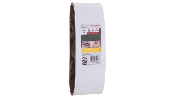 Bosch 9-osainen hiomanauhasarja 74 x 533 mm - karkeus 60; 80; 100