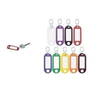WEDO nyckelbricka S-krok, violett, plast bulkpack, med vit, skrivbar, utbytbar - 1 st (262 803408)