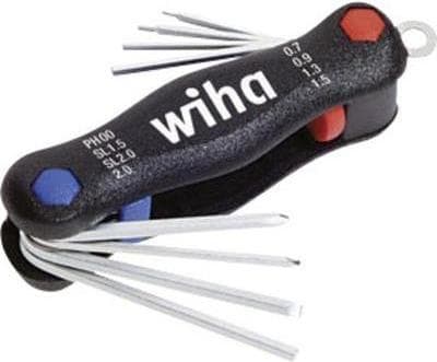 Wiha Mini PocketStar SB 351 PM8X sekskantet foldbar holder Praktisk foldbar holder med mininøgler, der ikke længere kan mistes (SB 351 PM8X)