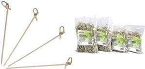 NATURE Star fingerfood spyd LOOP, lavet af bambus, 180 mm med knyttet ende, lette at gribe, meget stabile, - 1 stk (38969)