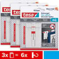 Miniatyrbild 1 av 6: tesa 77777 justerbar självhäftande spik för tapeter och gips 2 kg i en förpackning om 3 - höjdjusterbar, självhäftande väggspik - upp till 2 kg hållkr