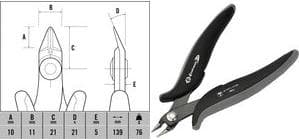 CK ESD diagonalskærere Ecotronic T3886 Fladt hoved, slankt design, specialklinge - 1 stk (T3886)