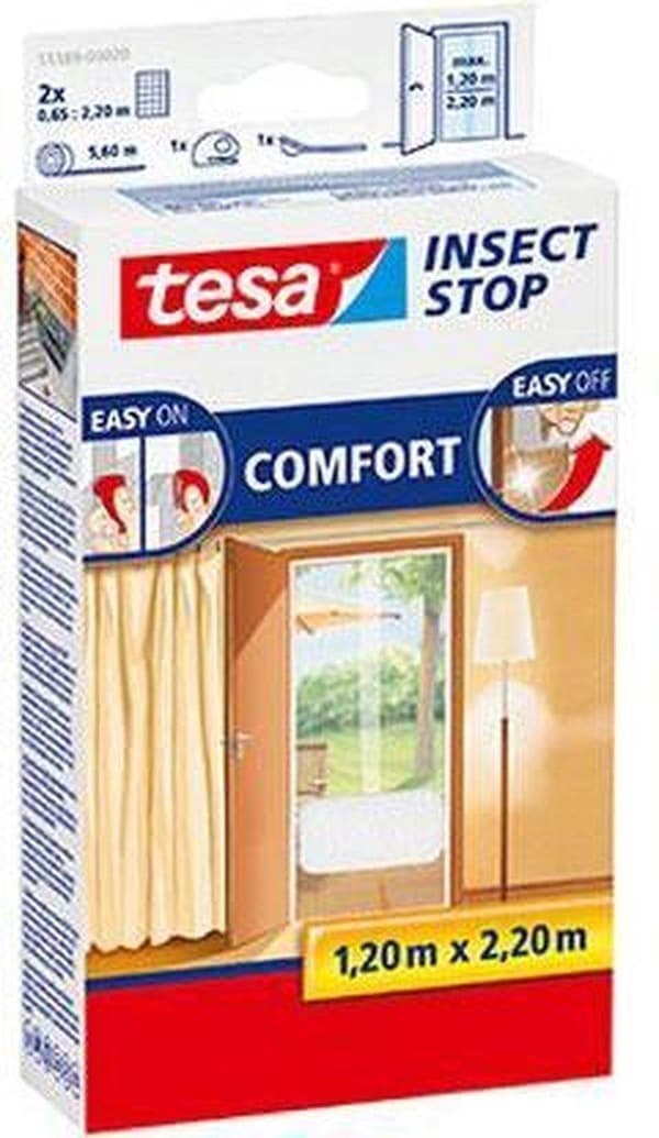 Tesa Comfort - Dørskærm - 65x220 cm - Aqua blå