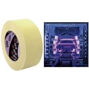 3M malertape 501E, 18 mm x 50 m, papir, beige Temperaturprofessionel til følsomt malerarbejde op til - 1 stk (5011850)