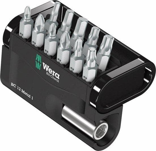 Wera Bit-Check 12 Metal 1 - skruetrækker bit sæt - 12 stykker (05057424001)