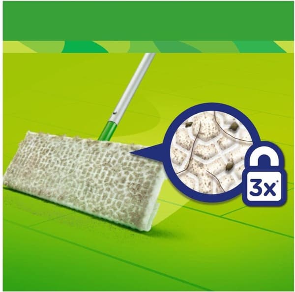 Swiffer Floor Cleaner Fugtige gulvservietter med frisk citronduft - 24 refills