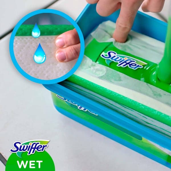 Swiffer Floor Cleaner Fugtige gulvservietter med frisk citronduft - 24 refills