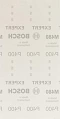 Miniatyrbillede 1 af 6: Bosch Professional 10x Expert M480 slibenet til hårdttræ, farve på træ, 115 x 230 mm, korn 400, tilbehør orbitalsliber