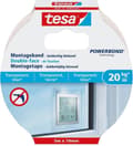 Miniatyrbillede 1 af 7: Tesa monteringstape dobbeltsidet til transparent & glas - 5 mx 19 mm.