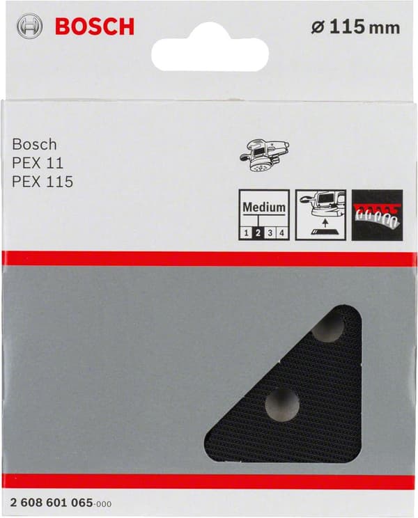 Bosch - hiomatyyny - maalille, kipsille, kittimateriaalille - 115 mm - pyöreä - raekoko: keskikoko - 115 mm