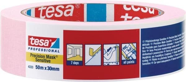 Tesa præcisions malertape 4333 - 50 meter x 38 mm.