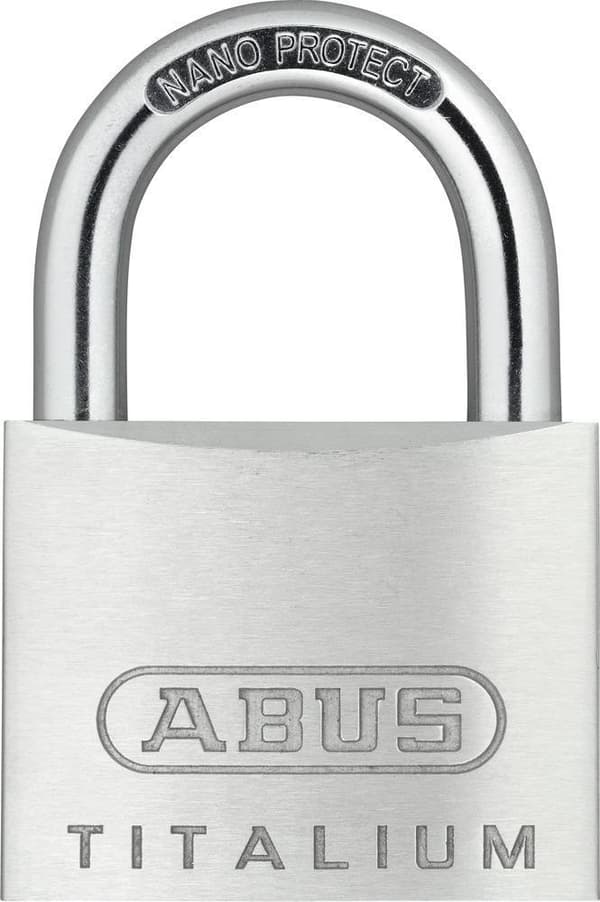 ABUS 64TI/45 - Perinteinen riippulukko - avainlukko - erilainen suljin - hopea - alumiini - teräs (64TI/45)