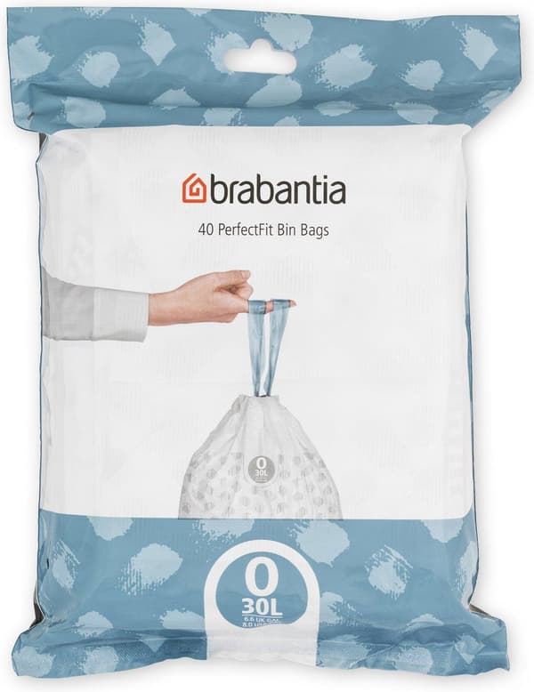 Brabantia PerfectFit soppåsar - 30 l - Kod O - 40 st