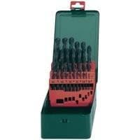 Metabo HSS spiralborrset i metall 25 delar 627152000 rullat DIN 338 cylindriskt skaft 1 set (627152000)