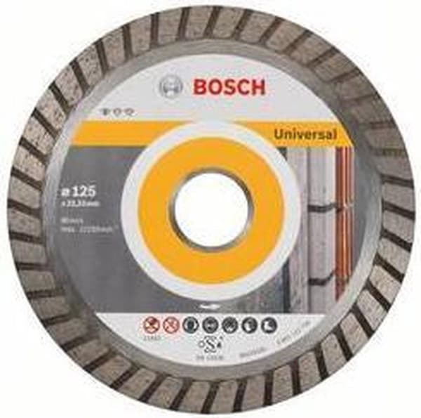 Bosch - Diamantskæreskive Standard til Universal Turbo 125 x 22,23 x 2 x 10 mm