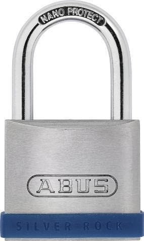 ABUS 5/45 - Konventionel hængelås - Nøglelås - Forskellig låsning - Port - Opbevaringsskab - Værktøjskasse - Sølv - Zink (5/45)