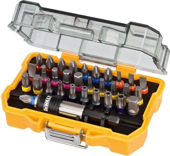 DeWALT - Skruetrækkersæt - 32 dele - torx, phillips, pozidriv, hex, slids - længde: 25 mm