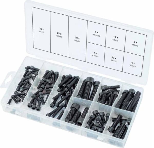 KS Tools 106 stk Sekskantbolt sortiment metrisk